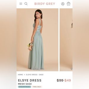 Sage bridesmaid dress